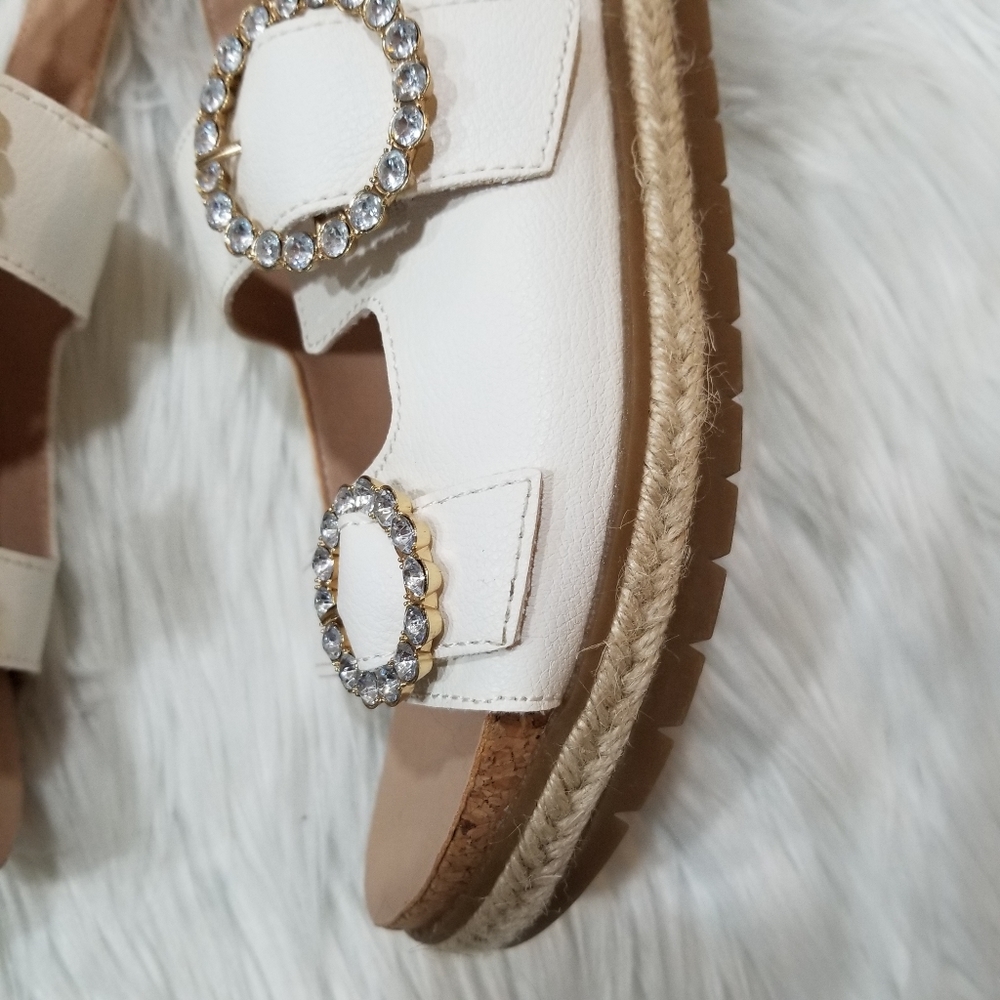 ADRIENNE VITTADINI Sport Espadrilles Sandals White Color SIZE 8 1/2 M.. - Picture 12 of 17